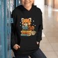 Reading Book Lover Red Panda Read Books Be Kind Stays Weird Graphic Youth Hoodie
