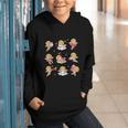 Reading Cupids Books Valentine's Day Teachers Book Lovers Graphic Youth Hoodie