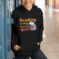 Reading Is My Favorite Sport Book Lovers Graphic Youth Hoodie