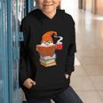 Reading Lover Book Graphic Gnome Graphic Youth Hoodie