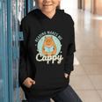Reading Makes Me Cappy Bookworm Capybara Book Reading Graphic Youth Hoodie