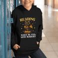 Reading Makes Me Feel Less Murdery Book Dragon Graphic Youth Hoodie