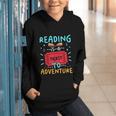 Reading Is A Ticket To Adventure Fun Book Lovers Fun Graphic Youth Hoodie