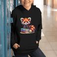 Red Panda Books Lover Reading Bookworm Graphic Youth Hoodie Red Panda Books Lover Reading Bookworm Graphic Youth Hoodie