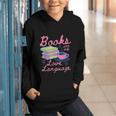 Retro Books Are My Love Language Valentine Book Lovers Graphic Youth Hoodie Retro Books Are My Love Language Valentine Book Lovers Graphic Youth Hoodie
