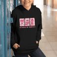 Retro Coquette Bow All Booked For Valentines Book Lover Cute Graphic Youth Hoodie