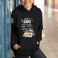 Retro Just A Girl Who Love Dogs Books And Coffee Bookworm Graphic Youth Hoodie