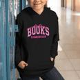 Retro Pink Coquette Bow Valentine Book Lover Varsity Graphic Youth Hoodie