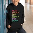 Retro Read Books Lift Heavy Pet Dogs Gym Book Lover Graphic Youth Hoodie Retro Read Books Lift Heavy Pet Dogs Gym Book Lover Graphic Youth Hoodie