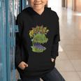 Rugrats Reptar Distressed Comic Book Style Cartoon Graphic Youth Hoodie Rugrats Reptar Distressed Comic Book Style Cartoon Graphic Youth Hoodie