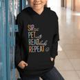 Sip Tea Pet Cats Read Books Repeat Book Cat Lover Graphic Youth Hoodie Sip Tea Pet Cats Read Books Repeat Book Cat Lover Graphic Youth Hoodie