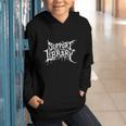 Support Your Local Library Horror Bookworm Graphic Youth Hoodie