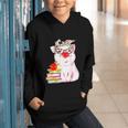 Teacher Pig Cute Farm Animal Book Lover School Student For Men Women Kids Graphic Youth Hoodie