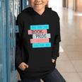 Threadless Grey Sky Chai Trans Book Pride Graphic Graphic Youth Hoodie