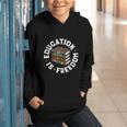 History Education Is Freedom Books Teach Black History Graphic Youth Hoodie