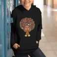 History Month Afro Book Lover Women Girls Librarian Graphic Youth Hoodie