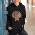 History Month Afro Women Girls Book Lover Librarian Graphic Youth Hoodie