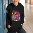 History Woman Reading Book Geometric Girl Educated Graphic Youth Hoodie
