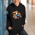 Toucan Reading Book Graphic Youth Hoodie