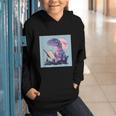 Trex Reading Book Dinosaur Graphic Youth Hoodie