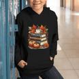 Vintage Autumn Books Coffee Pumpkin Fall Reading Graphic Youth Hoodie
