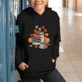 Vintage Books Tea Lovers Fall Autumn Leaves And Pumpkins Graphic Youth Hoodie Vintage Books Tea Lovers Fall Autumn Leaves And Pumpkins Graphic Youth Hoodie