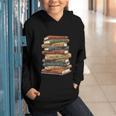 Vintage Books History Retro Book Lover Teacher Graphic Youth Hoodie