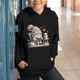 Vintage Cute Gnome Reading Book Coffee Cute Gnome Graphic Graphic Youth Hoodie Vintage Cute Gnome Reading Book Coffee Cute Gnome Graphic Graphic Youth Hoodie