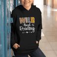 Wild About Reading Book Lover Bookworm Library Day Graphic Youth Hoodie
