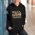 Wild About Reading Kid Love Wild Animal Books Back To School Graphic Youth Hoodie Wild About Reading Kid Love Wild Animal Books Back To School Graphic Youth Hoodie