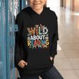 Wild About Reading Zoo Animals Books Reader Lover Graphic Youth Hoodie Wild About Reading Zoo Animals Books Reader Lover Graphic Youth Hoodie