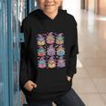 Witches Reading Books Halloween Cute Teens Kids Graphic Youth Hoodie