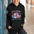 Women's Books Fireworks And Freedom Independence Day Book Lover Graphic Youth Hoodie