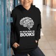 Women's My Brain Runs On Books Reading Bookworm Men Women Graphic Youth Hoodie Women's My Brain Runs On Books Reading Bookworm Men Women Graphic Youth Hoodie