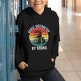 Women's Easily Distracted By Books Graphic Youth Hoodie Women's Easily Distracted By Books Graphic Youth Hoodie