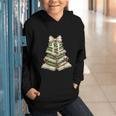 Xmas Tree Books Merry Christmas Coquette Bow Teacher Holiday Graphic Youth Hoodie Xmas Tree Books Merry Christmas Coquette Bow Teacher Holiday Graphic Youth Hoodie