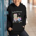 Yarn Quote Easily Distracted By Books And Yarn Reader Graphic Youth Hoodie