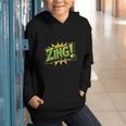 ZING Comic Book Retro Artwork – Cartoon Collector Graphic Youth Hoodie