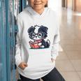 Adorable Book Lover Border Collie With Reading Glasses Cute Raglan Baseball Tee Graphic Youth Hoodie Adorable Book Lover Border Collie With Reading Glasses Cute Raglan Baseball Tee Graphic Youth Hoodie