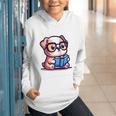 Adorable Book Lover Bulldog With Reading Glasses Cute Raglan Baseball Tee Graphic Youth Hoodie Adorable Book Lover Bulldog With Reading Glasses Cute Raglan Baseball Tee Graphic Youth Hoodie