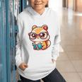 Adorable Book Lover Chipmunk With Reading Glasses Cute Premium Graphic Youth Hoodie Adorable Book Lover Chipmunk With Reading Glasses Cute Premium Graphic Youth Hoodie