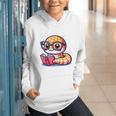 Adorable Book Lover Rattlesnake With Reading Glasses Cute Graphic Youth Hoodie Adorable Book Lover Rattlesnake With Reading Glasses Cute Graphic Youth Hoodie