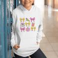 Apple Coquette Bow Books First Day Of School Back To School Graphic Youth Hoodie Apple Coquette Bow Books First Day Of School Back To School Graphic Youth Hoodie