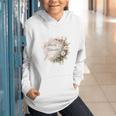 Barely Tolerable Book Lover Bookish Floral Bookworm Graphic Youth Hoodie