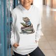 Bearded Dragon Reading Books Matching Bookworm Librarian Graphic Youth Hoodie Bearded Dragon Reading Books Matching Bookworm Librarian Graphic Youth Hoodie