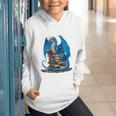 Book Lover Bookworm Reading Books Dragon Premium Tri-Blend Graphic Youth Hoodie
