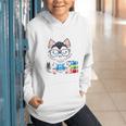 Book Lover Reading Husky Dog Graphic Youth Hoodie