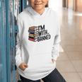 Book Lovers Im With The Banned Books For Reading Librarian Graphic Youth Hoodie