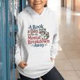 Book Lovers a Book a Day Keeps The Mental Breakdown Away Graphic Youth Hoodie
