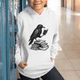 Book Raven Vintage Dark Academia Literature Reading Graphic Youth Hoodie Book Raven Vintage Dark Academia Literature Reading Graphic Youth Hoodie